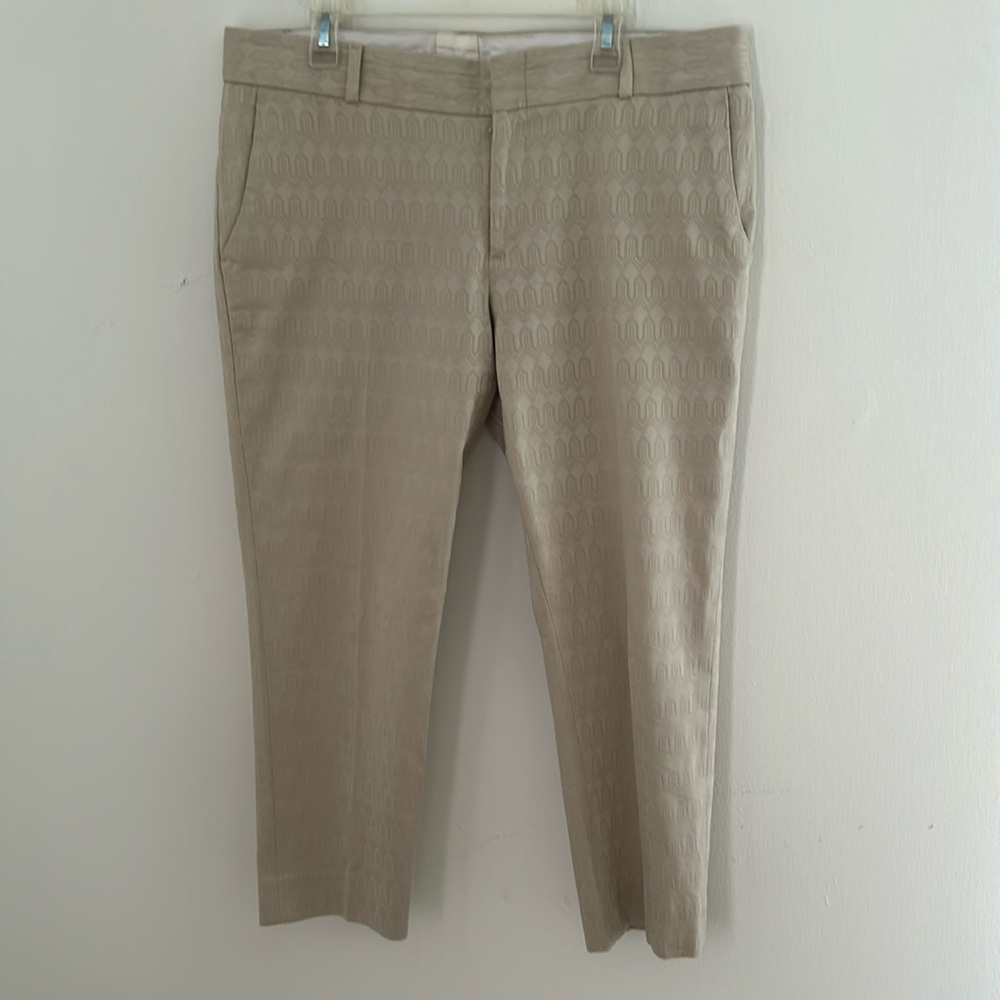 Banana Republic Tan Cotton Cropped Pants sz S/M